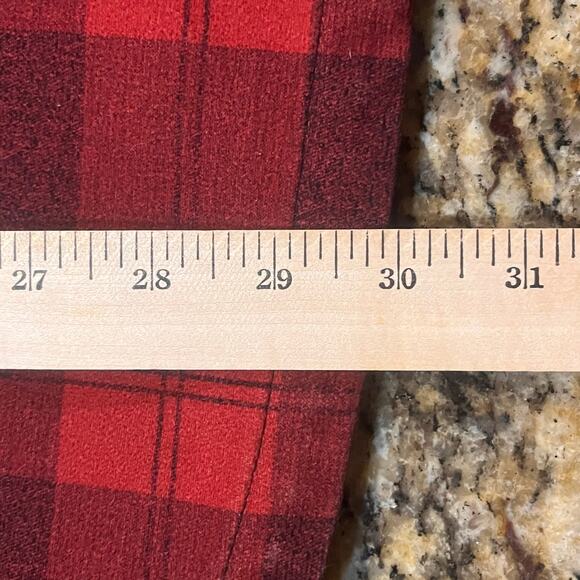 Volcom Shacket Mens Medium Red Buffalo Plaid Flannel Shirt Jacket Lined Workwear - Picture 9 of 10